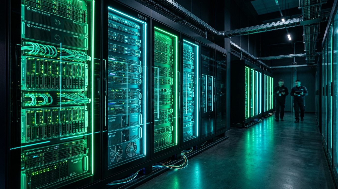 High-Density GPU AI Server Rack Facility